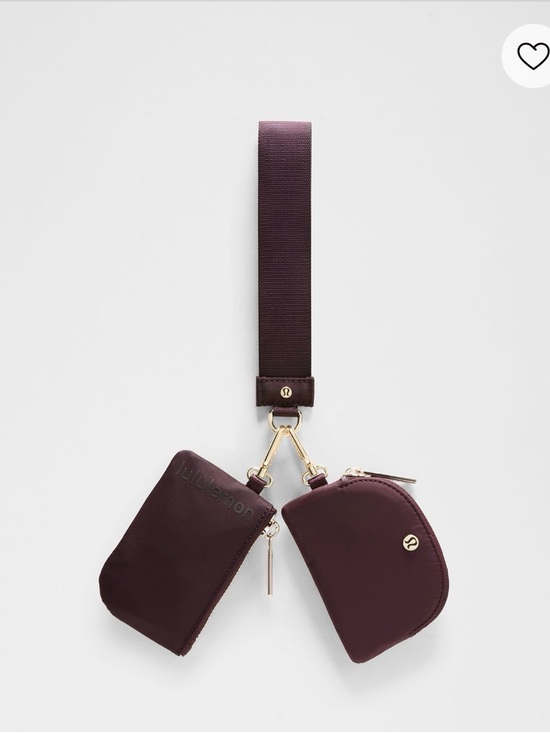 lululemon athletica Accessories - Lululemon Double Pouch Wristlet - Deep Plum